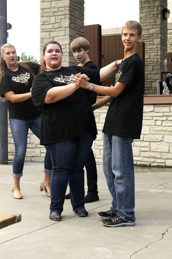 Seniors Kylie James, Charlotte Benjamin, Cameron Myers-Bowman and Ben Clark